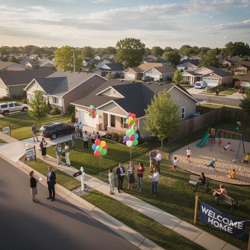 Koordynator oglądania domów z mapą suburbanicznych tras wycieczek dla kupujących.