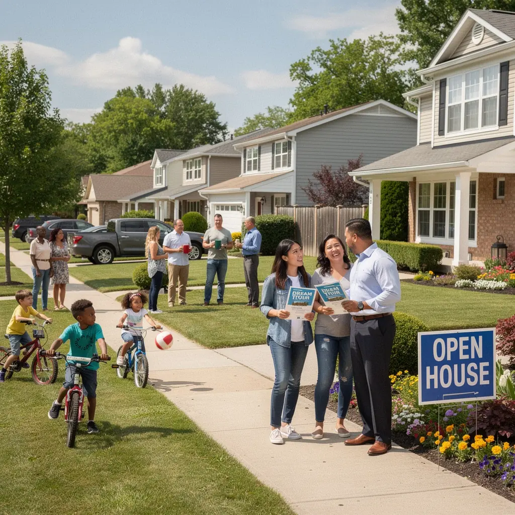 Stylowe wnętrze mieszkania z jasnymi kolorami i nowoczesnymi meblami, idealne dla rodzin.
